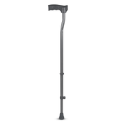Vissco Medipedic Single Powder Coated Stick for Physically Challenged | Light Weight & Adjustable Height (Grey)