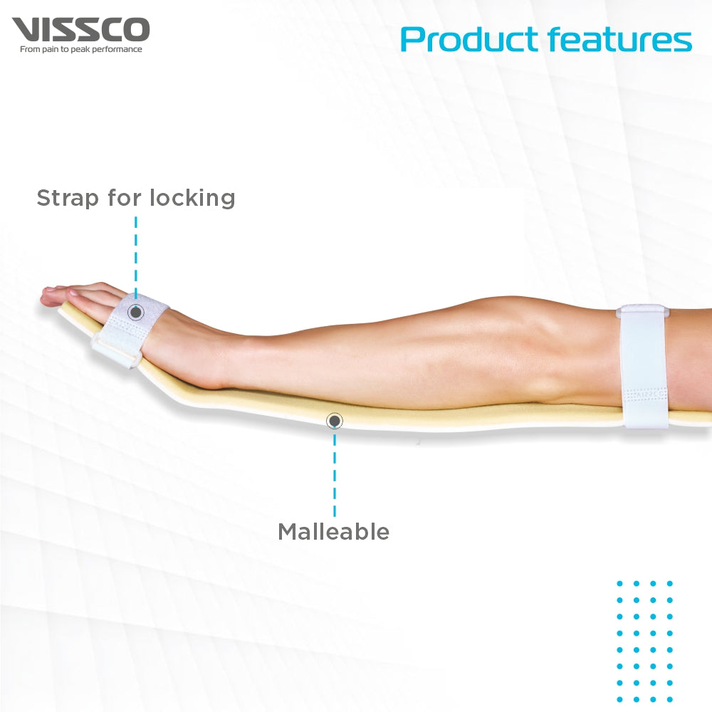 Vissco Emergency Splint Arm (Long) | Provides Support & Stability to the Arm (Beige)