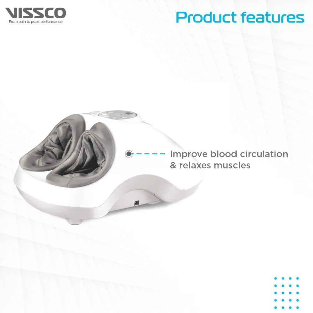 Vissco Foot Relaxer | Provides Massager for Foot Pain | Relieves Heel Pain with Accupuncture Points (Black)