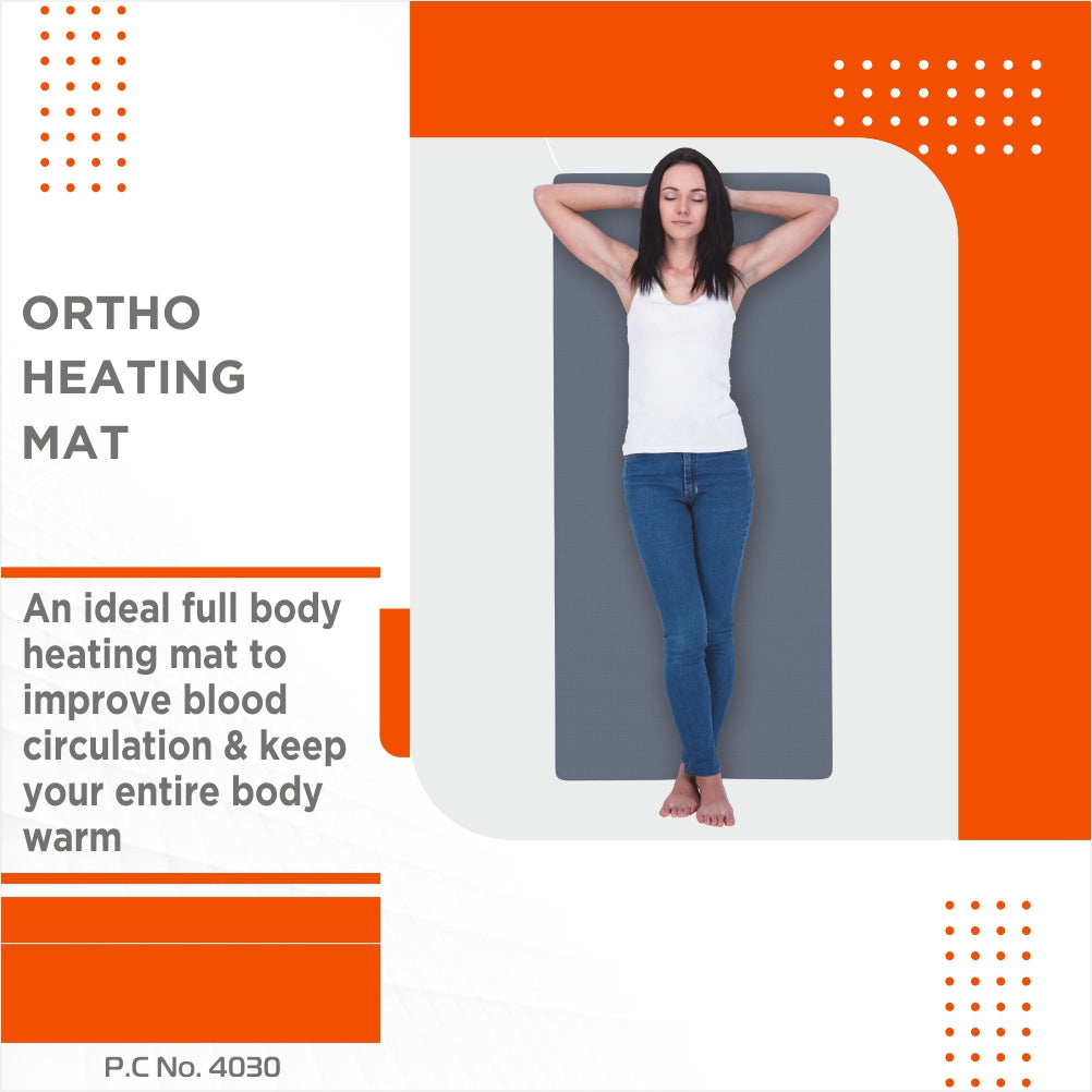 Vissco Ortho Heating Mat | Provides Blood Circulation & Helps to keep Body Warm (Grey)