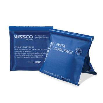 Vissco Insta Cool Gel Pack (2 Pieces) | Provides Instant Cooling Solution to Relieve Pain & Joint Stiffness (Blue)