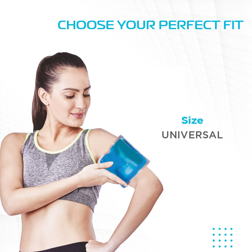 Vissco Icecool Gel Pack | Re-Freezable for Instant Pain Relief & Swelling (Blue)