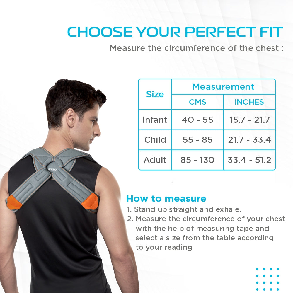 Vissco Meek Clavicle Brace | Supports the Clavicle & Promotes Healing (Grey)
