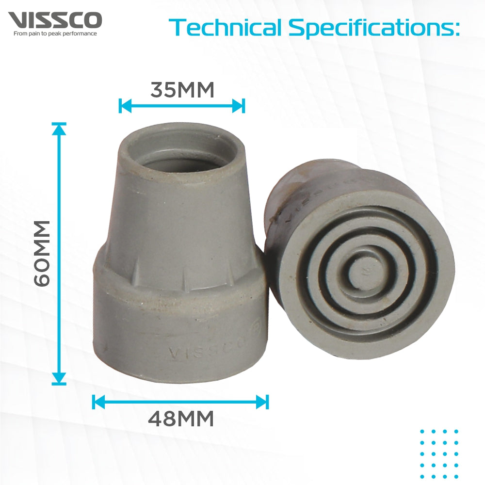 Rubber Tips/Shoes For Walker Castor (Single Piece) - Vissco Next