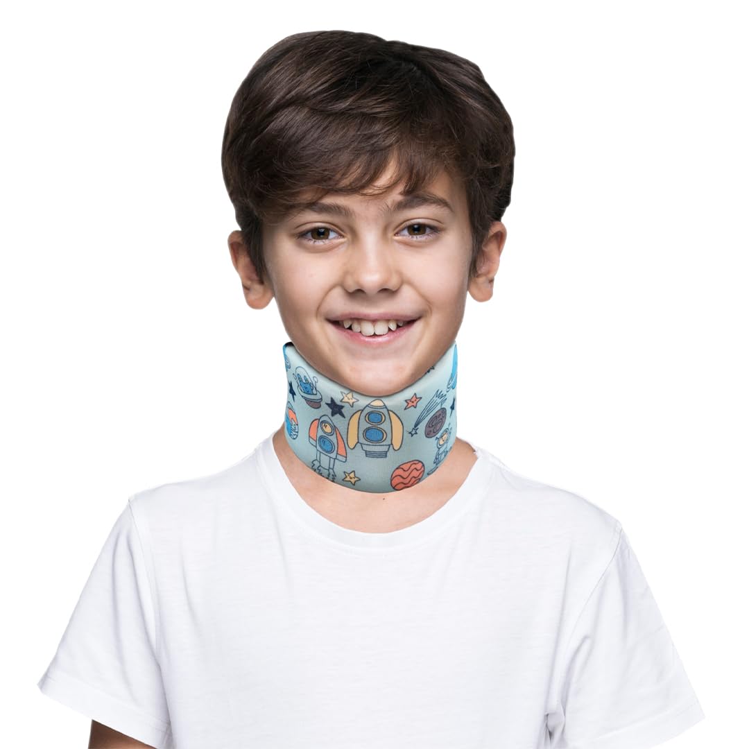 Vissco Champ Cervical Collar for Kids Provides support from Neck Injuries, Surgery or Nerve Compression, Cervical Spine Immobilization & Pain Relief