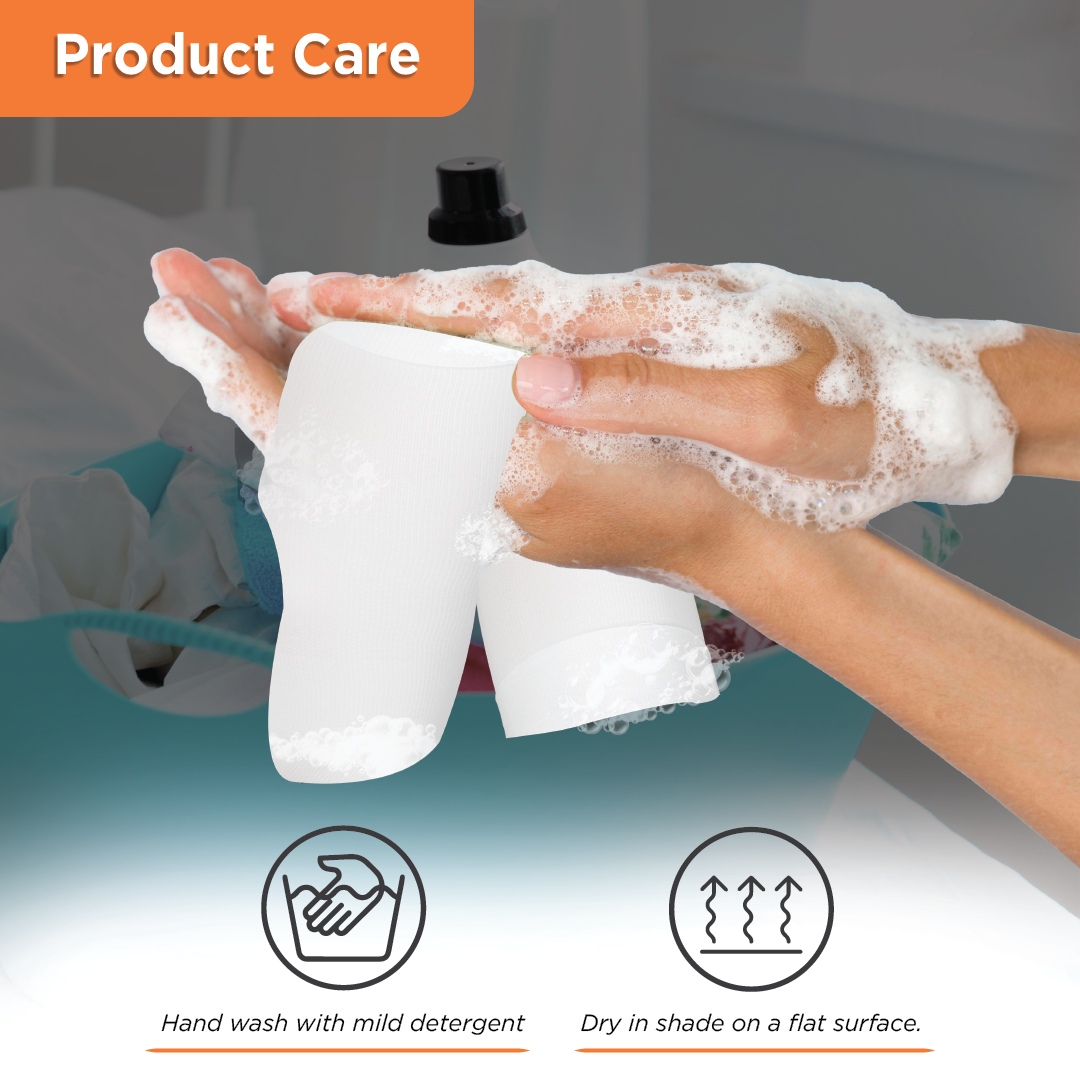 Vissco Anti-Embolism - Thigh (Lower Inspection Hole) | Mild Support | Improves Blood Circulation | Put it on for Swollen, Tired, Aching Legs (White)