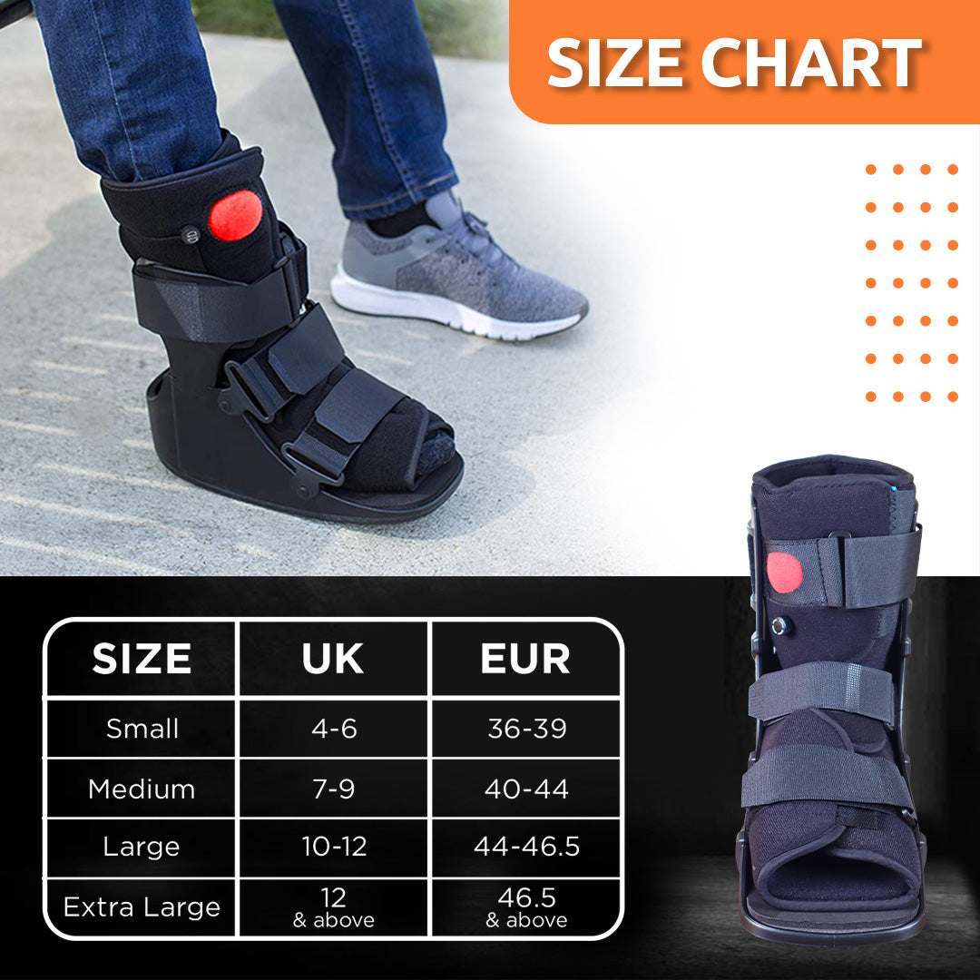 Vissco Pneumatic Walker Boot (Single Push Button - Short Type with 11" Height)