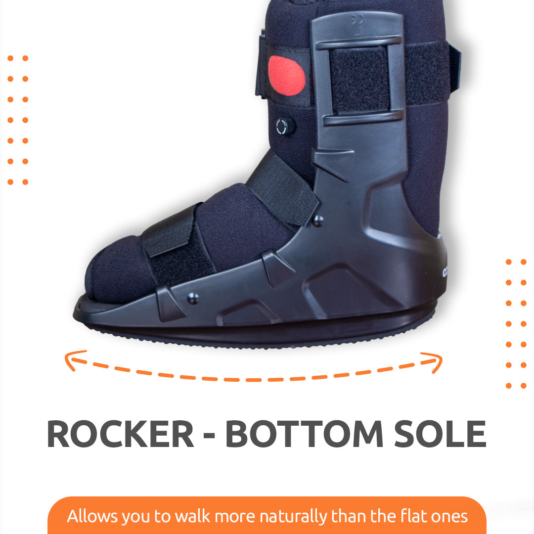 Vissco Pneumatic Walker Boot (Single Push Button - Short Type with 11" Height)