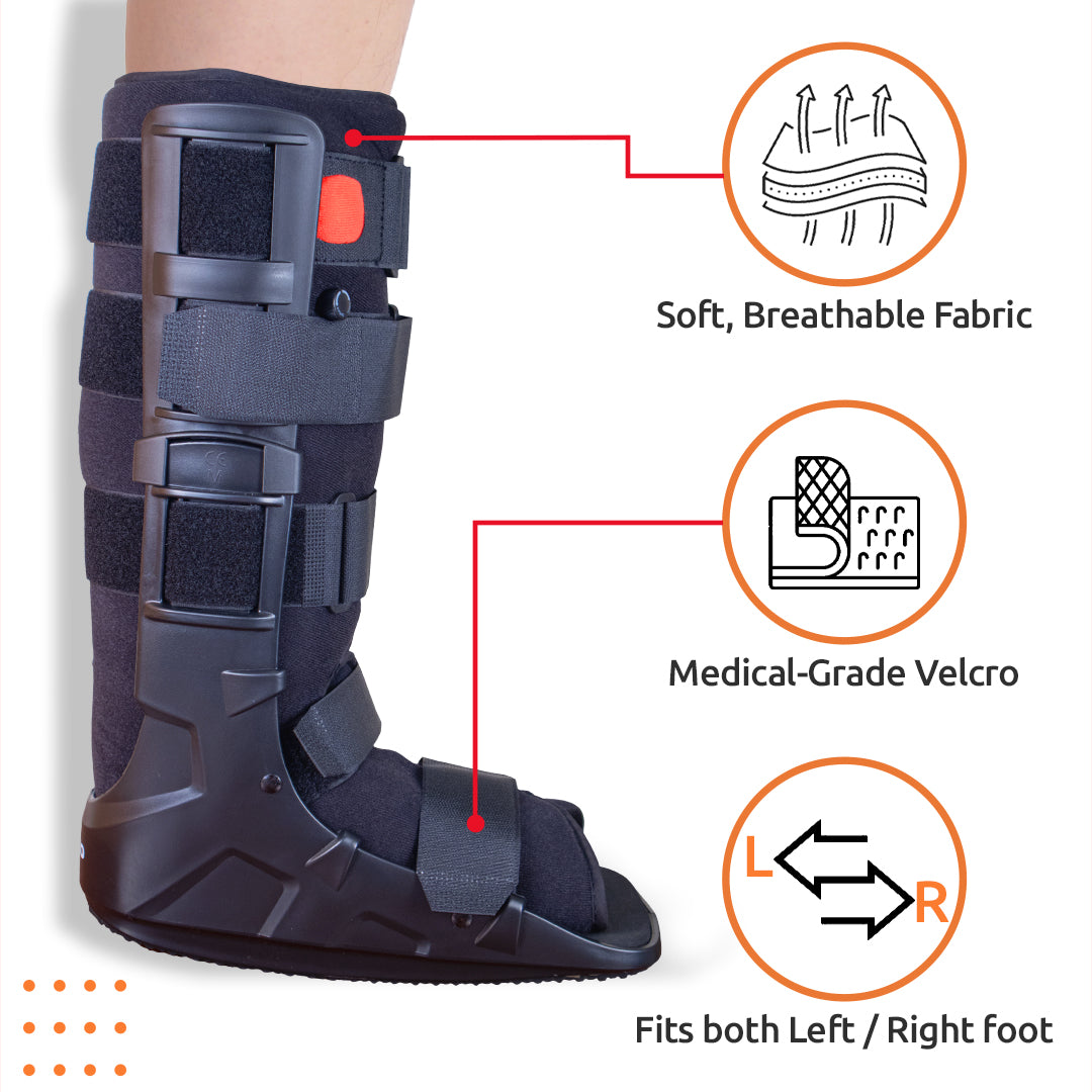 Vissco Pneumatic Walker Boot (Single Push Button - Long Type with 17" Height)