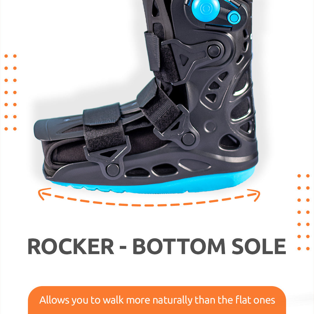 Vissco Pneumatic Walker Boot (Double Push Button - Short Type with 11" Height)