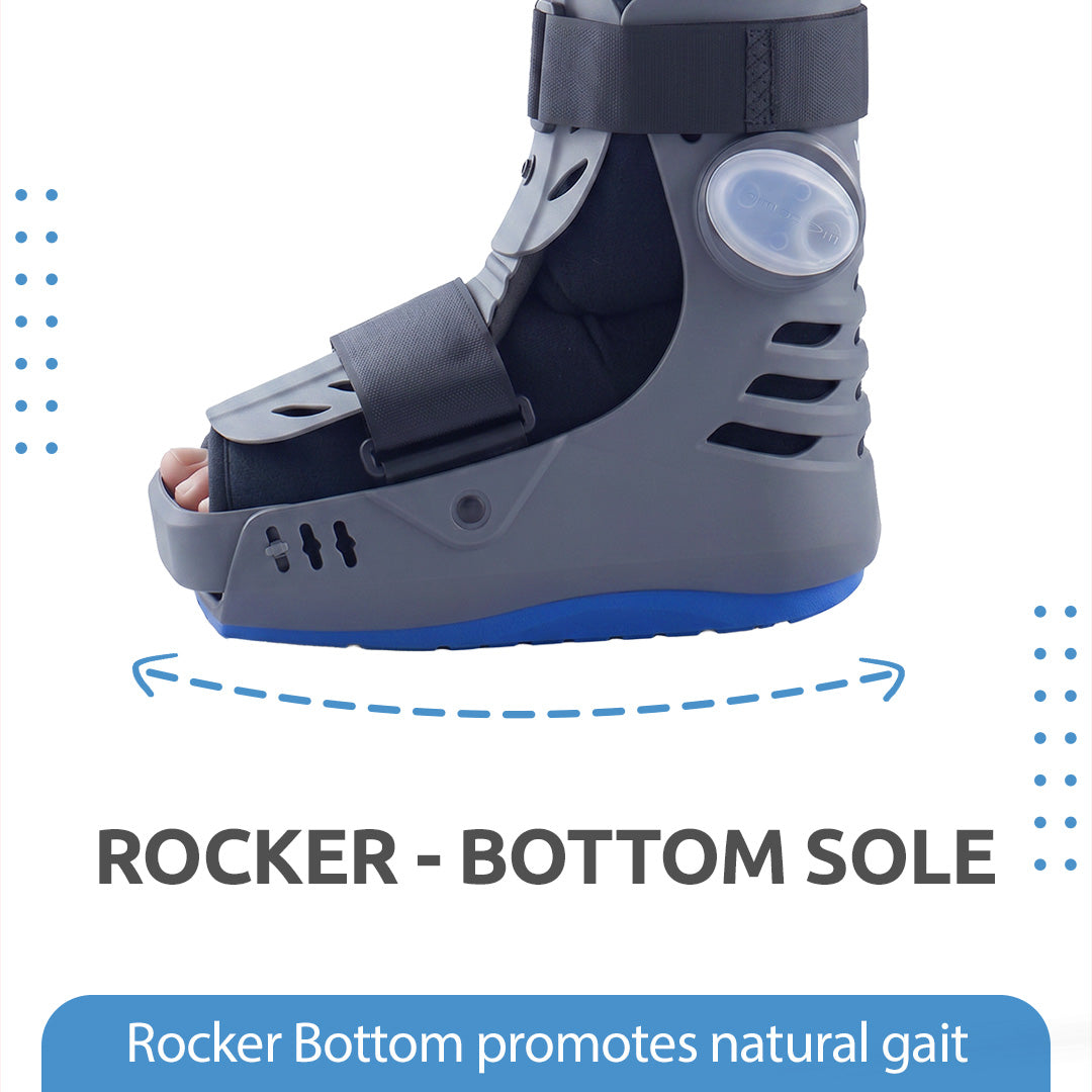 Vissco ADV Pneumatic Walker Boot - with Double Push Button | Short, 11-inch