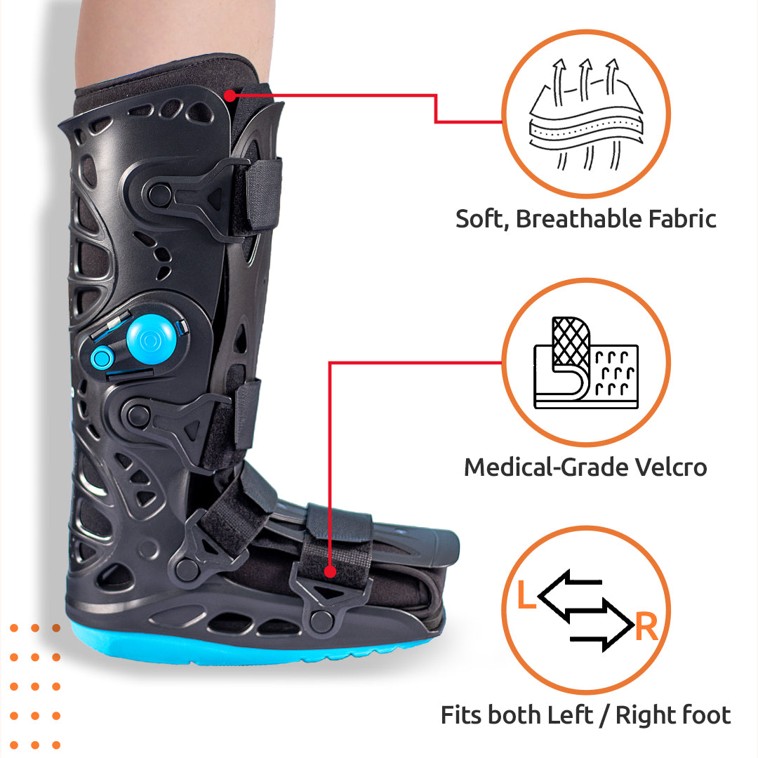 Vissco Pneumatic Walker Boot (Double Push Button - Long Type with 17" Height)
