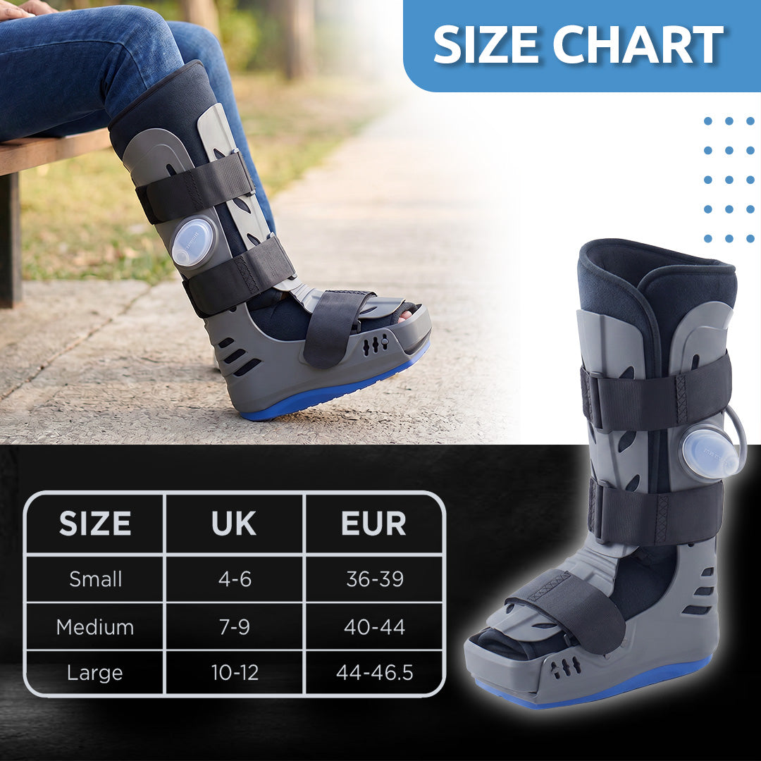 Vissco ADV Pneumatic Walker Boot - with Double Push Button | Long, 17-inch