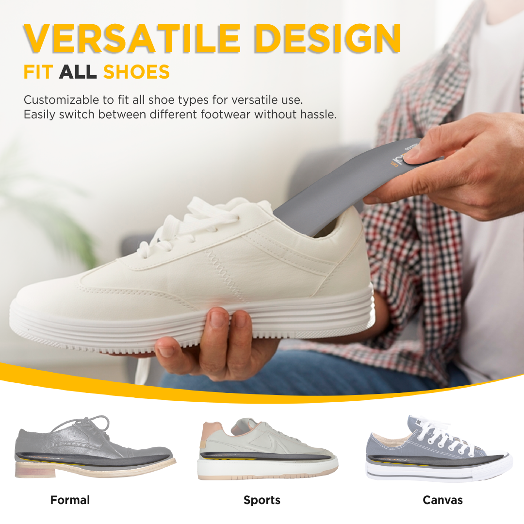 FOOTSOL Premium Gel Insoles (by VISSCO) for All-Day Comfort & Pain Relief | Dual-Gel Cushioning, Shock Absorbing Heel, Breathable & Trim-to-Fit Design for Work, Sports & Daily Use