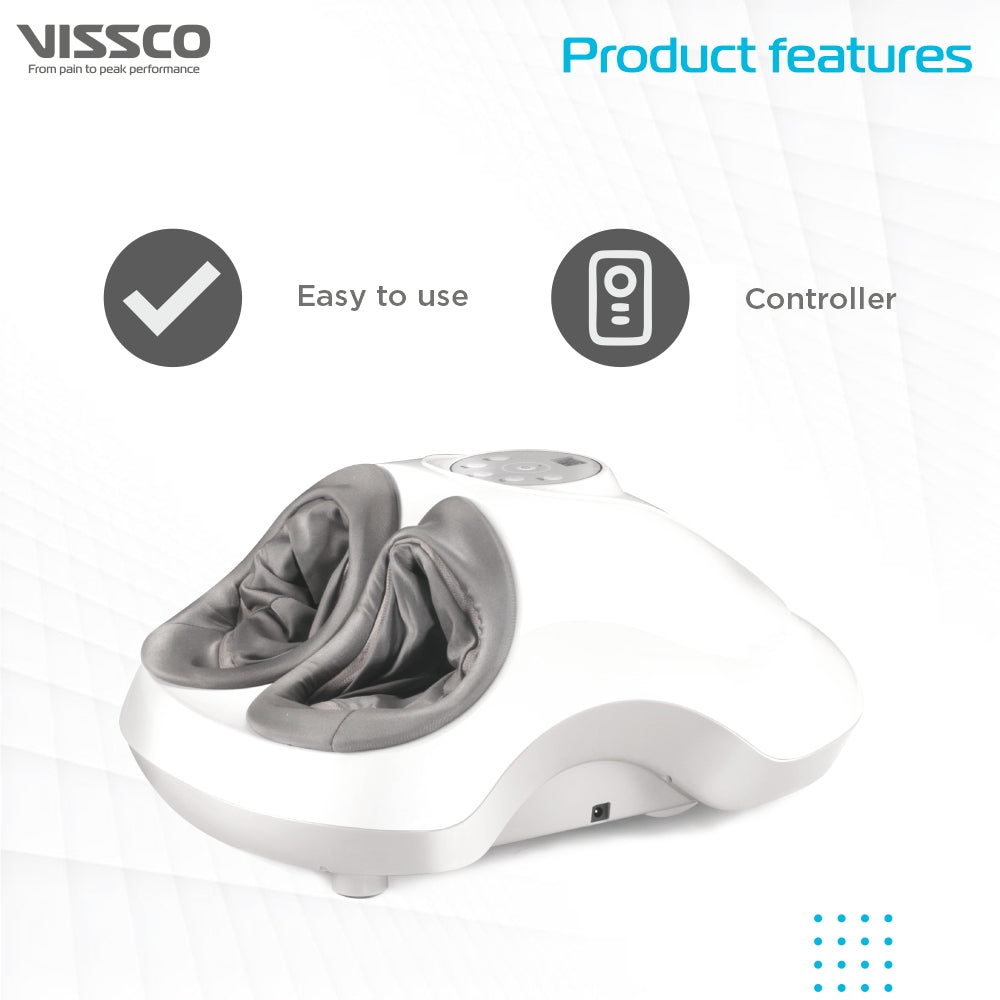 Vissco Foot Relaxer | Provides Massager for Foot Pain | Relieves Heel Pain with Accupuncture Points (Black)