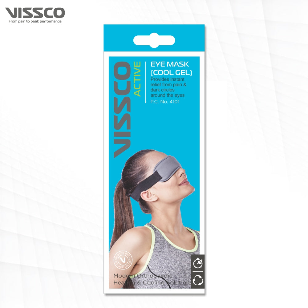 Vissco Eye Mask (Cool Gel)| Eye Relaxing Mask For Puffy, Tired Eyes | Dark Circles & Dry Eyes (Grey)