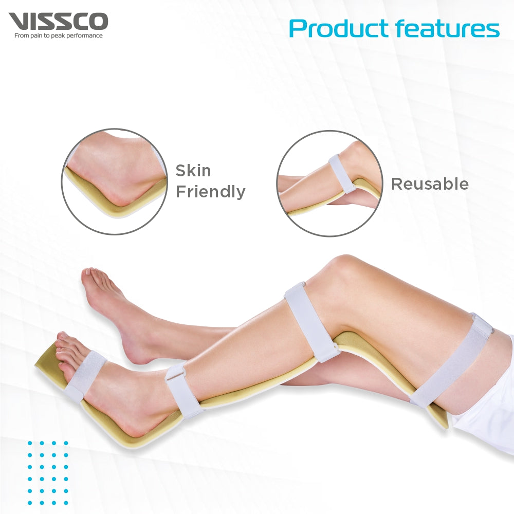 Vissco Emergency Splint Leg (Long) | Provides Support & Stability to the Foot & Ankle (Beige)