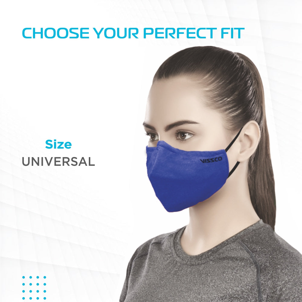 Reusable & Comfortable Face Mask | Washable Breathable Mask With Adjustable Ear Loop & Nose Clip - Vissco Next