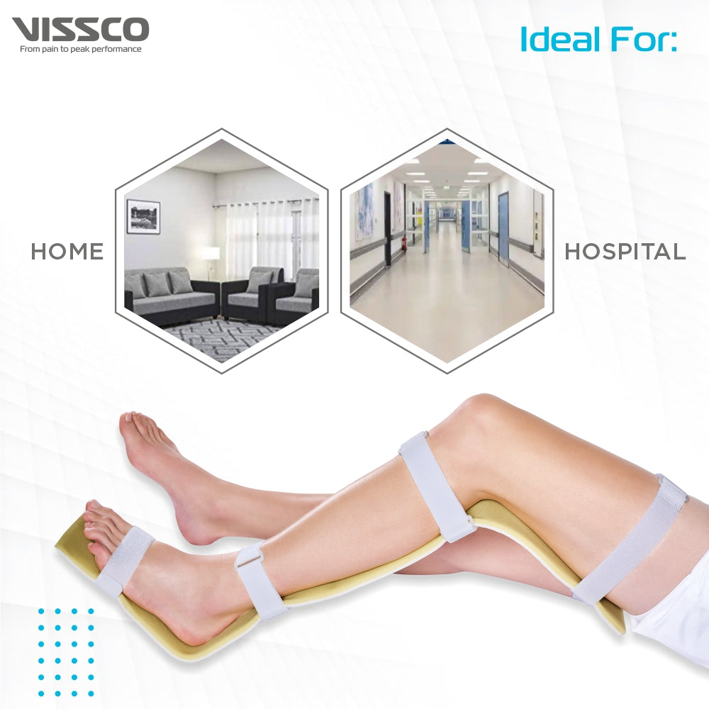 Vissco Emergency Splint Leg (Long) | Provides Support & Stability to the Foot & Ankle (Beige)