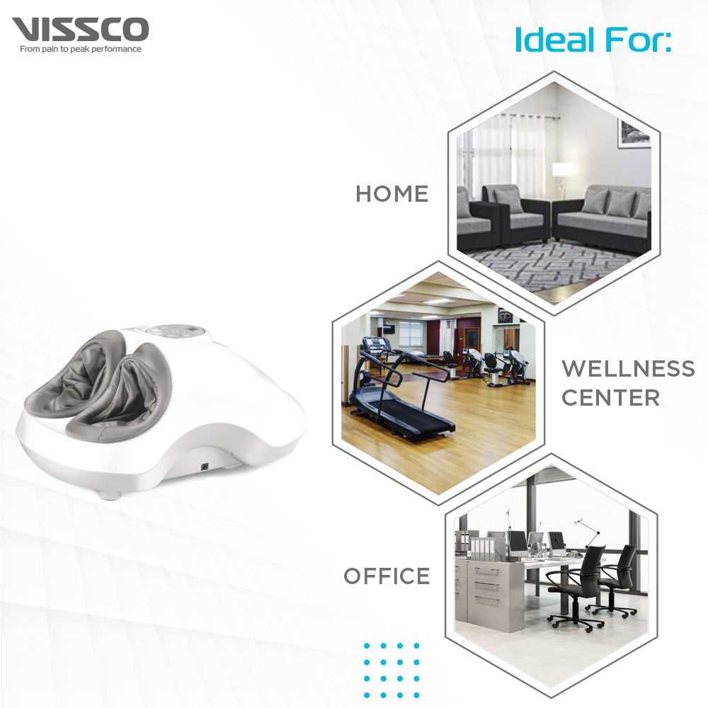 Vissco Foot Relaxer | Provides Massager for Foot Pain | Relieves Heel Pain with Accupuncture Points (Black)