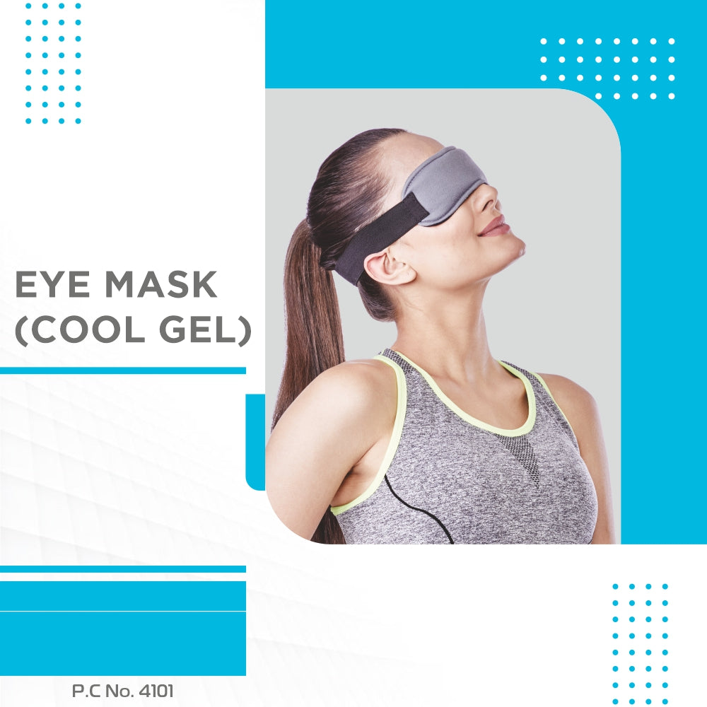 Vissco Eye Mask (Cool Gel)| Eye Relaxing Mask For Puffy, Tired Eyes | Dark Circles & Dry Eyes (Grey)