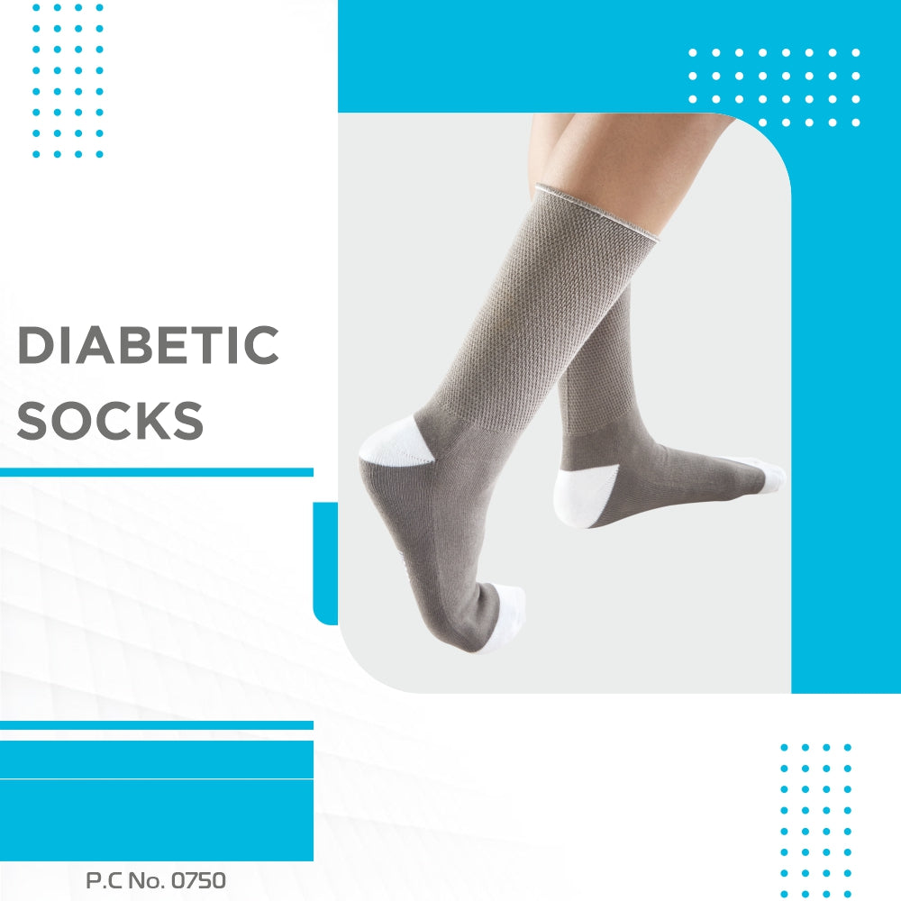 Vissco Diabetic Socks |Comfortable to Minimize Pressure on Legs and Feet | Prevent Skin Abrasion &  Blisters (Grey)
