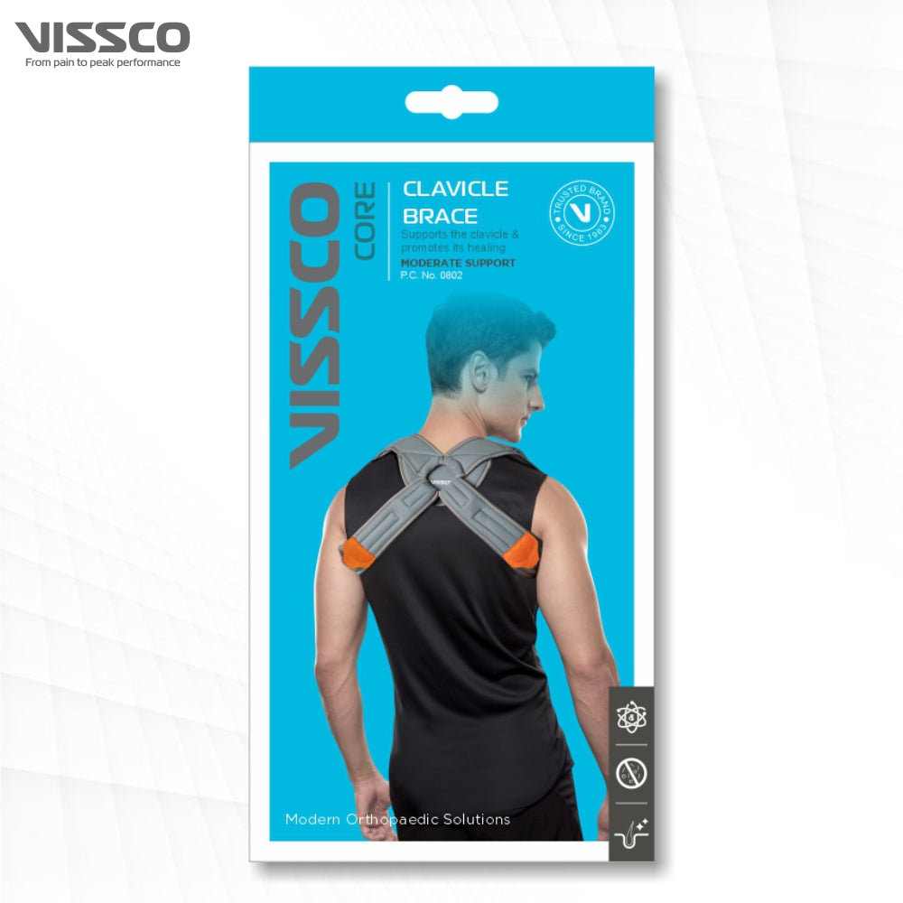 Vissco Meek Clavicle Brace | Supports the Clavicle & Promotes Healing (Grey)