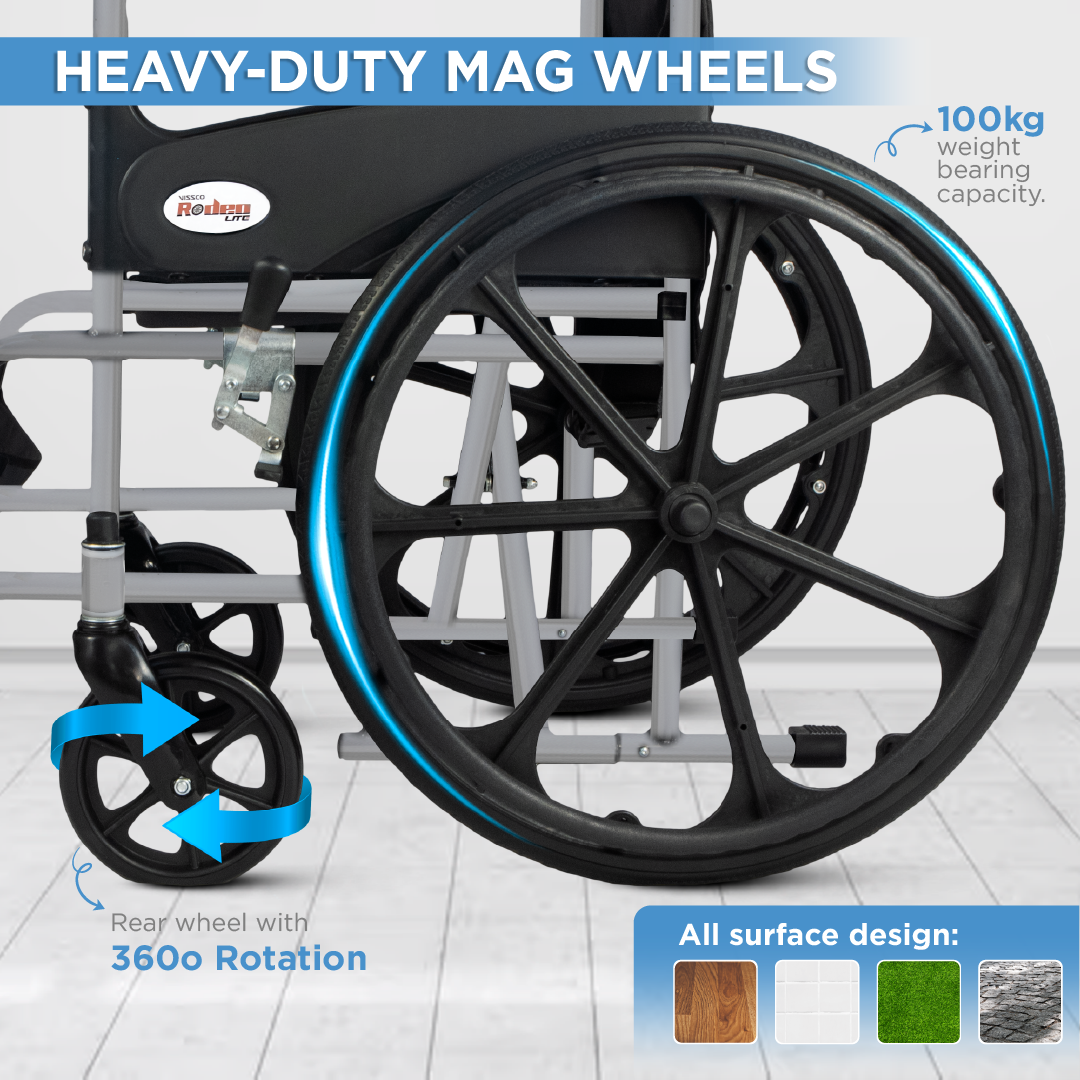 Vissco Rodeo Lite Wheelchair - with Mag Wheels