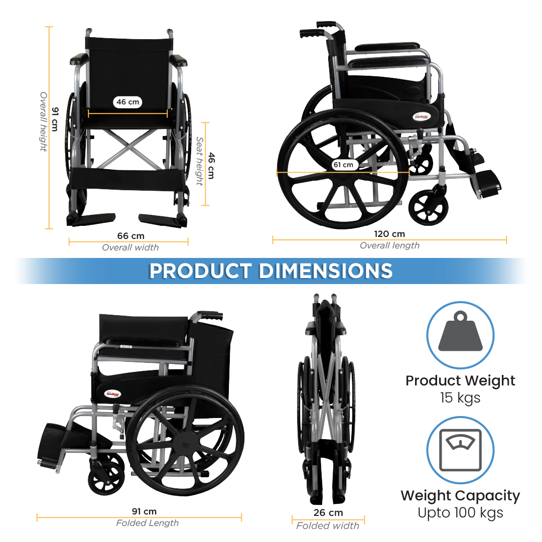 Vissco Rodeo Lite Wheelchair - with Mag Wheels