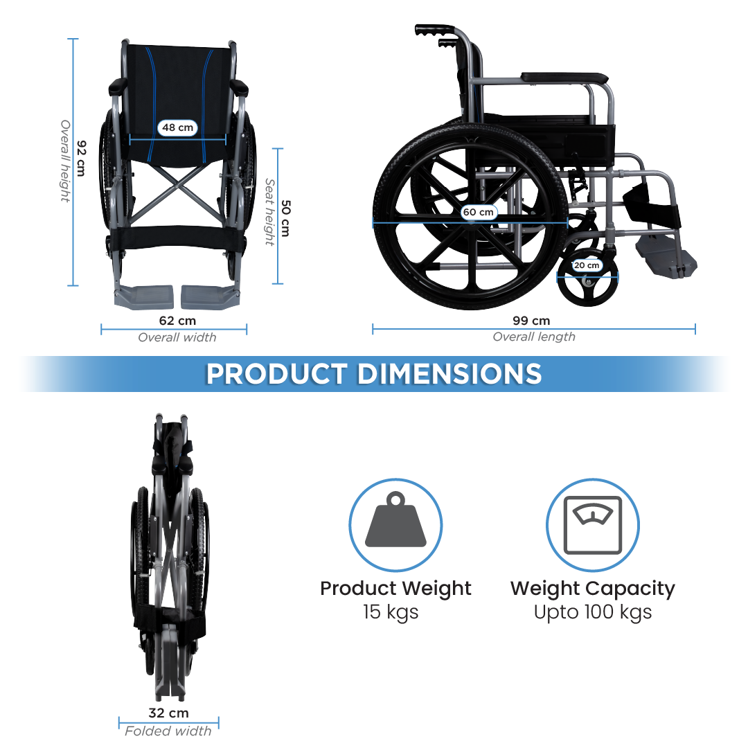 Vissco Rodeo Veer Wheelchair - with Mag Wheels