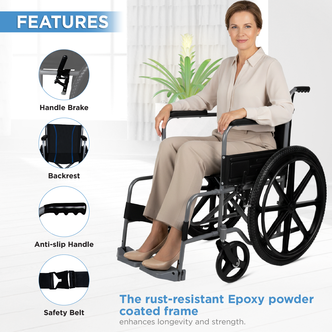 Vissco Rodeo Veer Wheelchair - with Mag Wheels