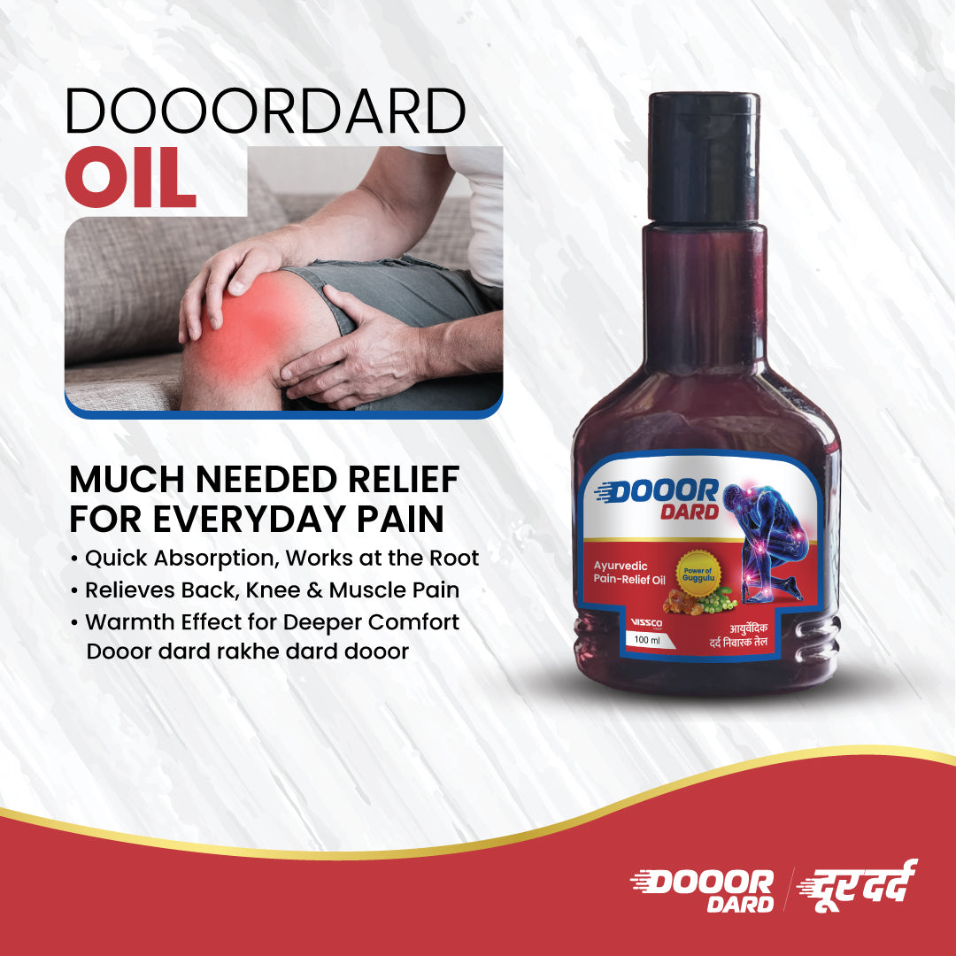 Vissco Dooor Dard Ayurvedic Pain Relief Oil 100 ml (Pack of 2)