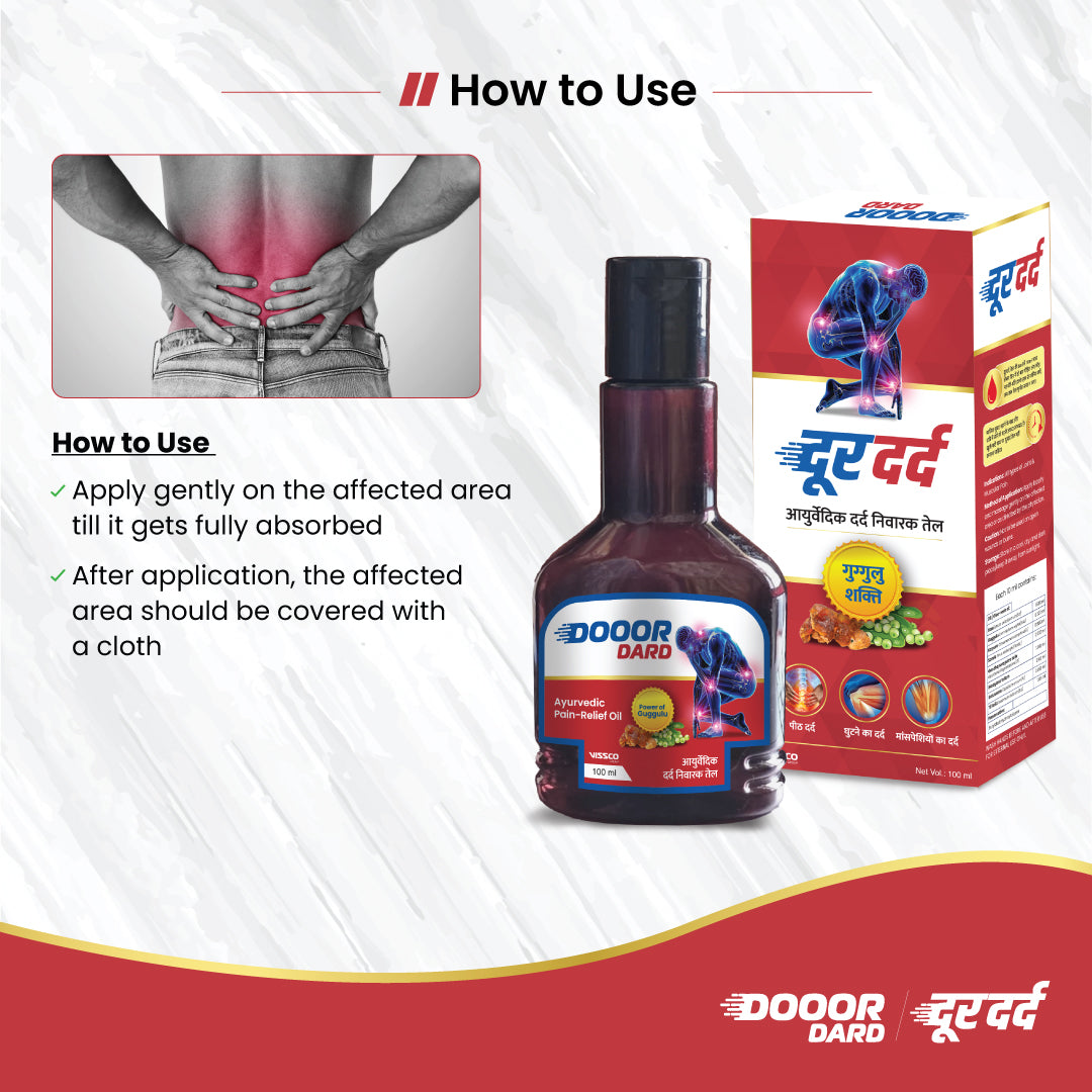 Vissco Dooor Dard Ayurvedic Pain Relief Oil 100 ml (Pack of 2)