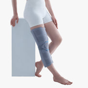 Vissco Knee Brace - Long (19" Brace) | Ideal firm Knee support that limits knee motion & stabilizes the knee with mediolateral metal supports | Color - Beige