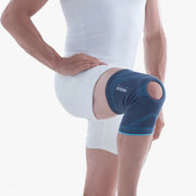 Vissco Knee Cap With Open Patella |Ideal mild support to reduce pressure on patella & provide Pain Relief | Color - Grey (Single Piece)