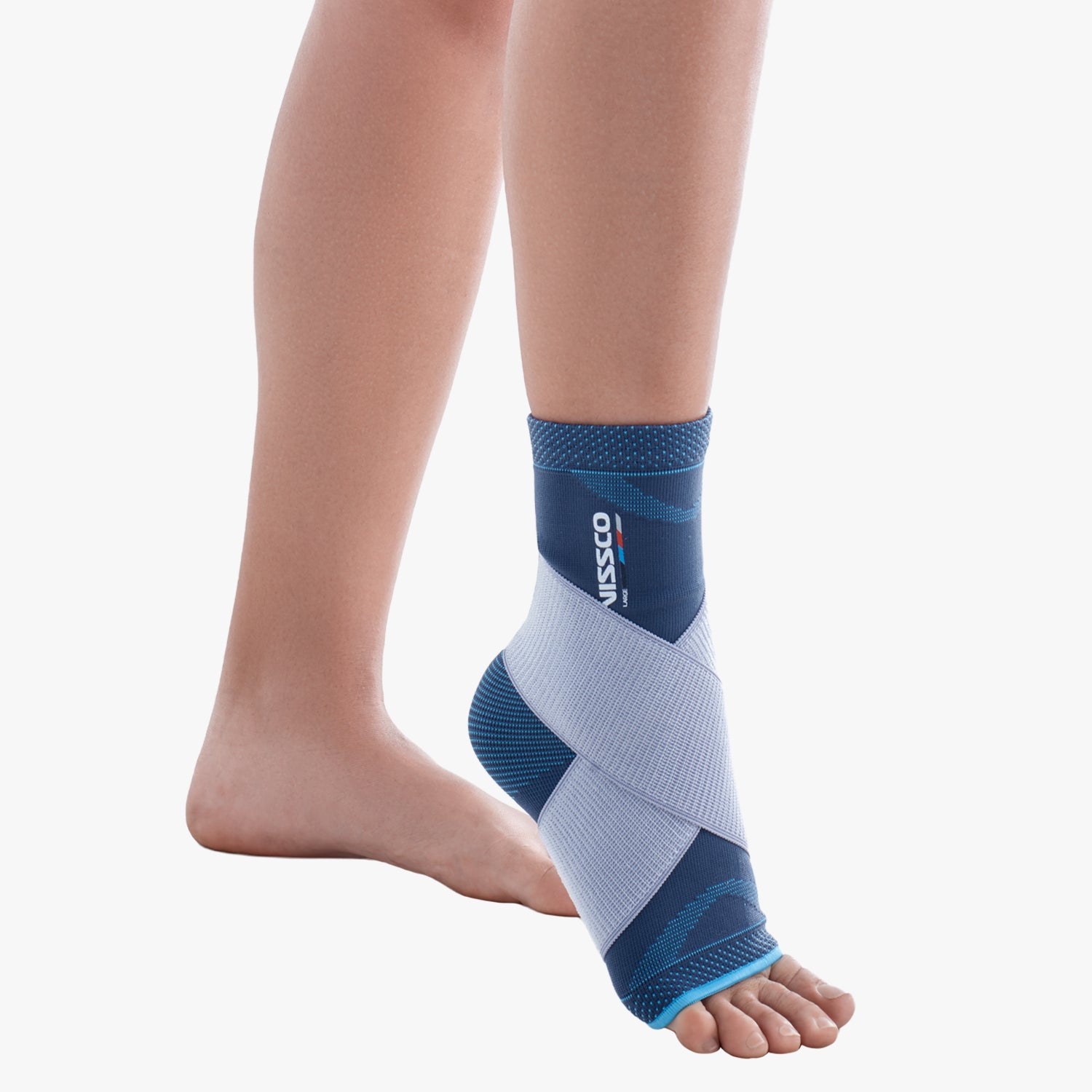 Vissco Ankler (Moderate Support)| 2 in 1 Anklet + Binder | Provides support & stability to the Ankle (Grey)