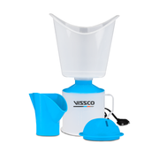 Vissco 3-in-1 Steam Vaporizer for Cold, Cough & Facial | Compact, Safe & Multifunctional Steamer with Skincare Benefits | Home Spa & Nasal Relief Machine | Durable Build with Attachments