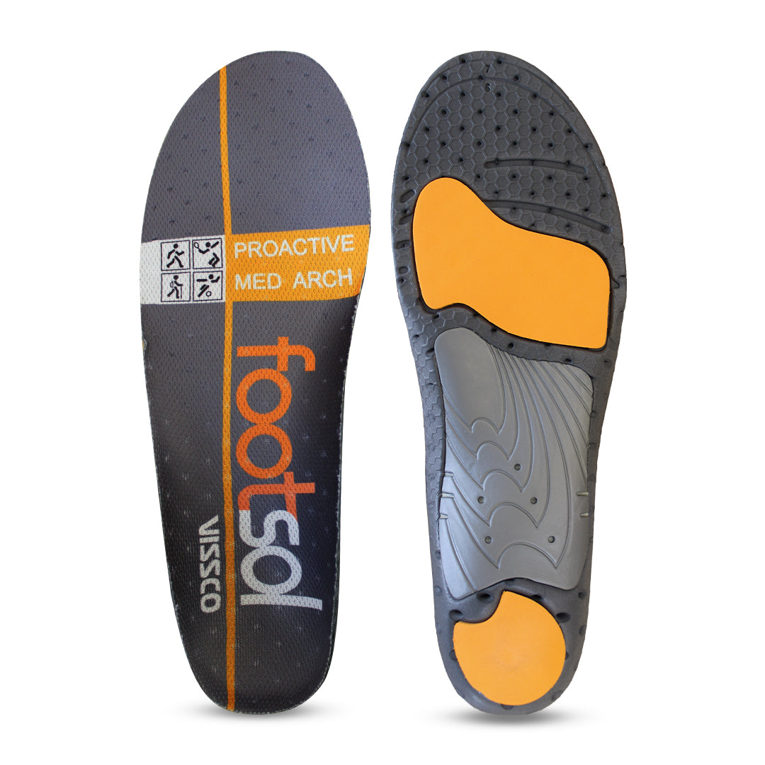 Footsol Shoe Insoles for Medium Arch, Insoles for Heel pain, Over-Pronation, Foot pain, Leg pain.