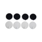 Vissco Johari | 2” Carbon Rubber Electrodes for Stim3 (Set of 8 pieces)
