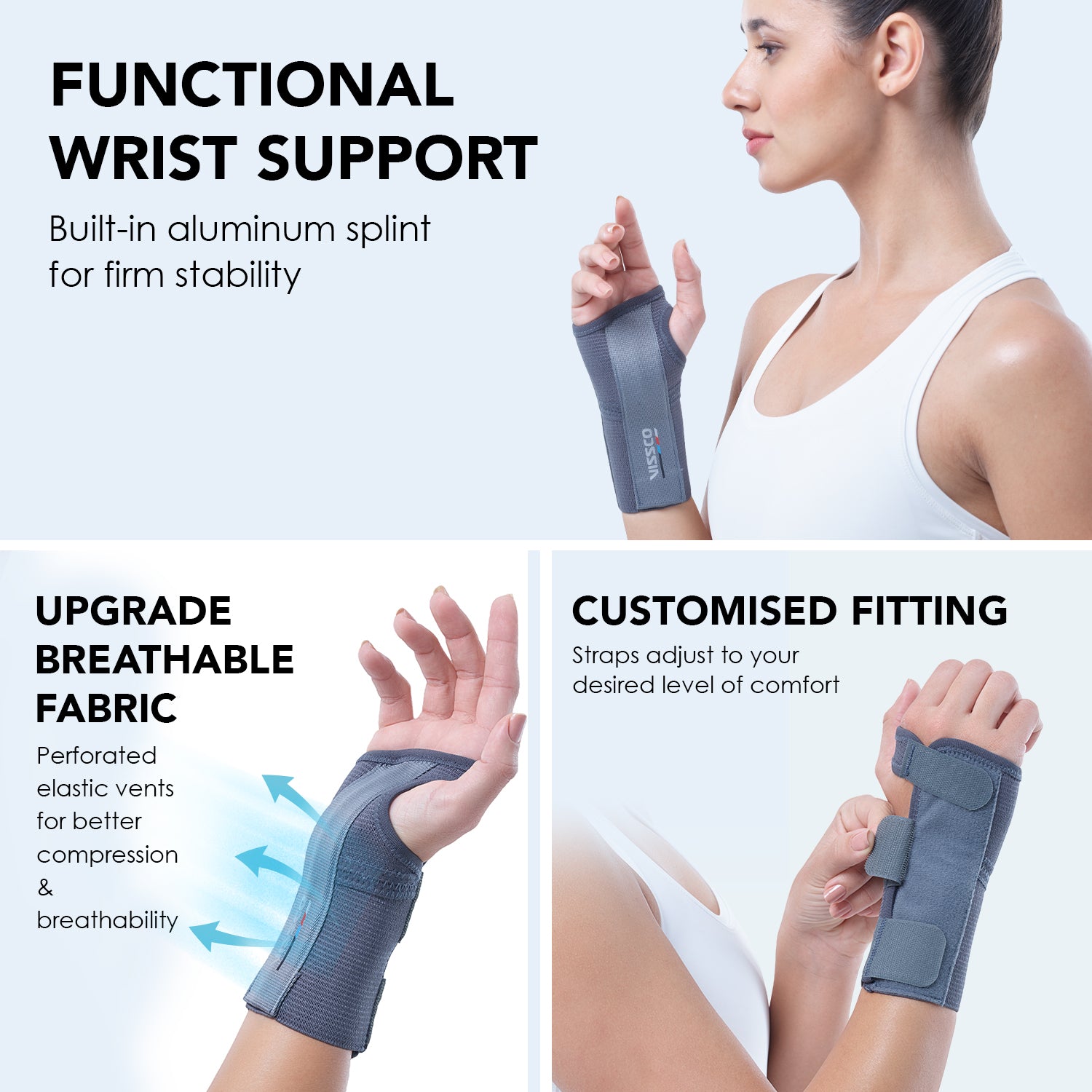Vissco Elastic Wrist Support - Short