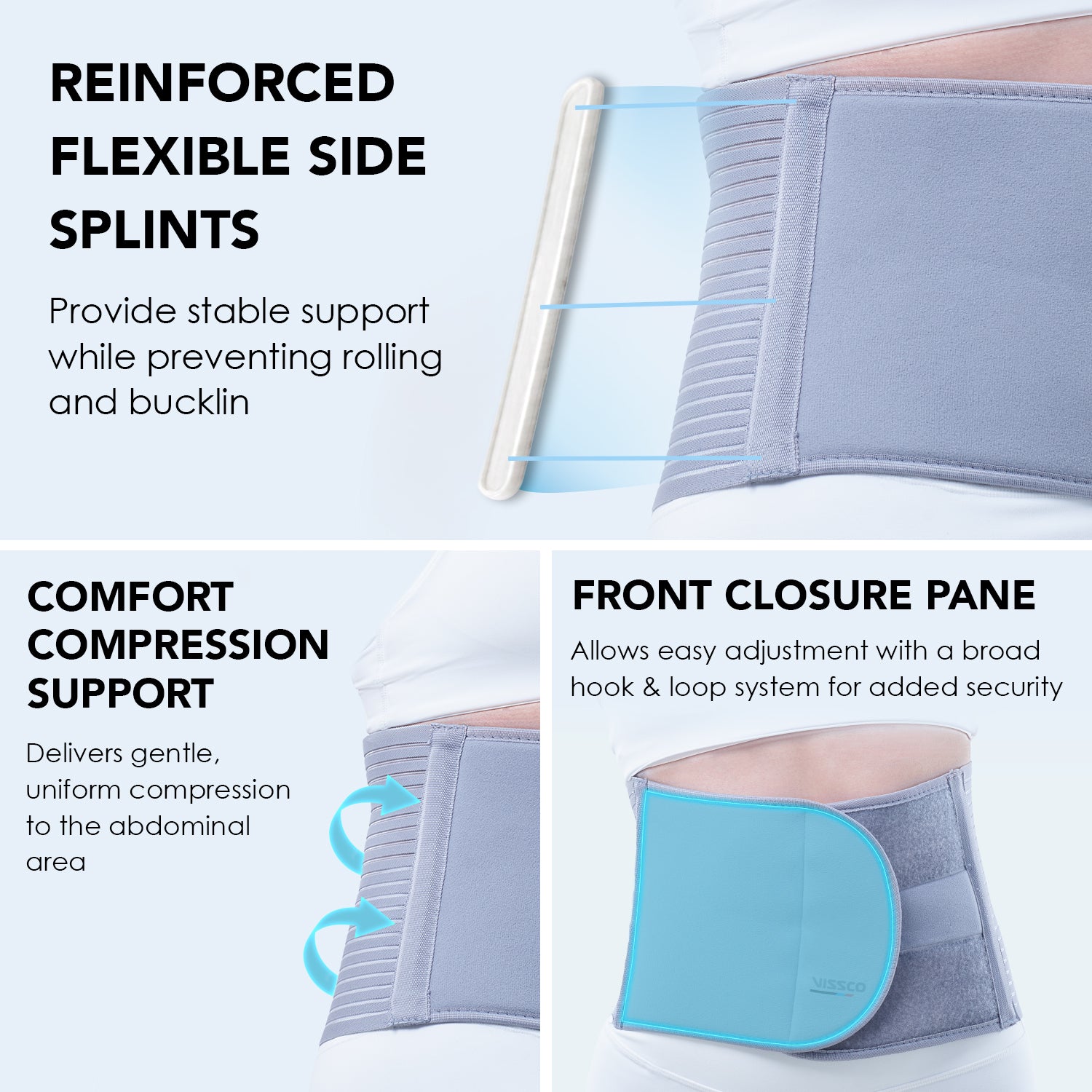 Vissco Abdominal Belt - 8-inch